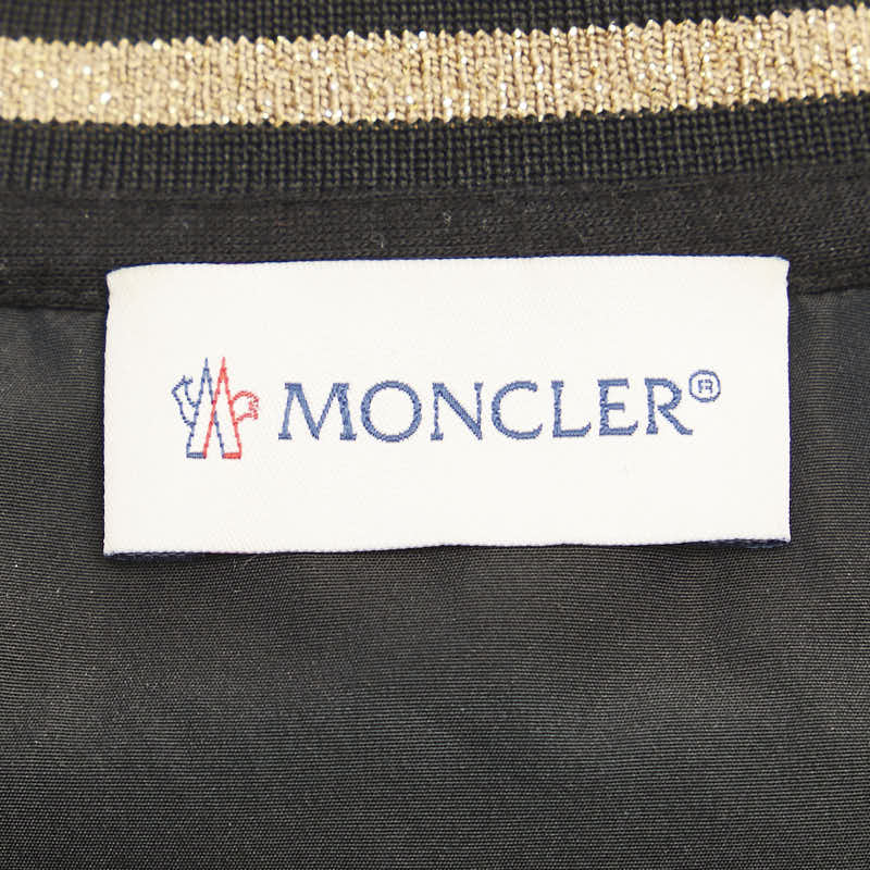 Moncler ABITO Logo Patch Dress XS Black