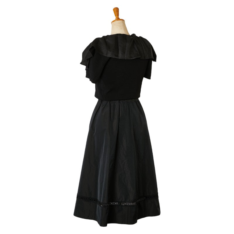 Moncler ABITO Dress S Black Polyester Acetate