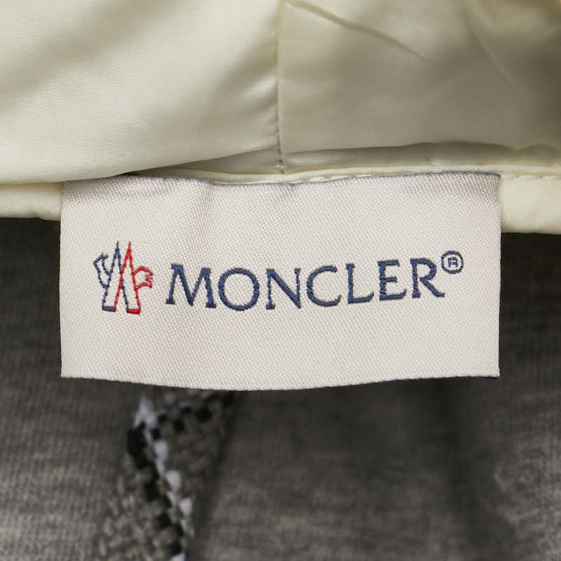 Moncler Logo Patch Hoodie Dress XS Cotton Nylon