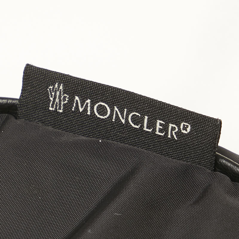 Moncler Logo Down Vest Black Nylon Polyester