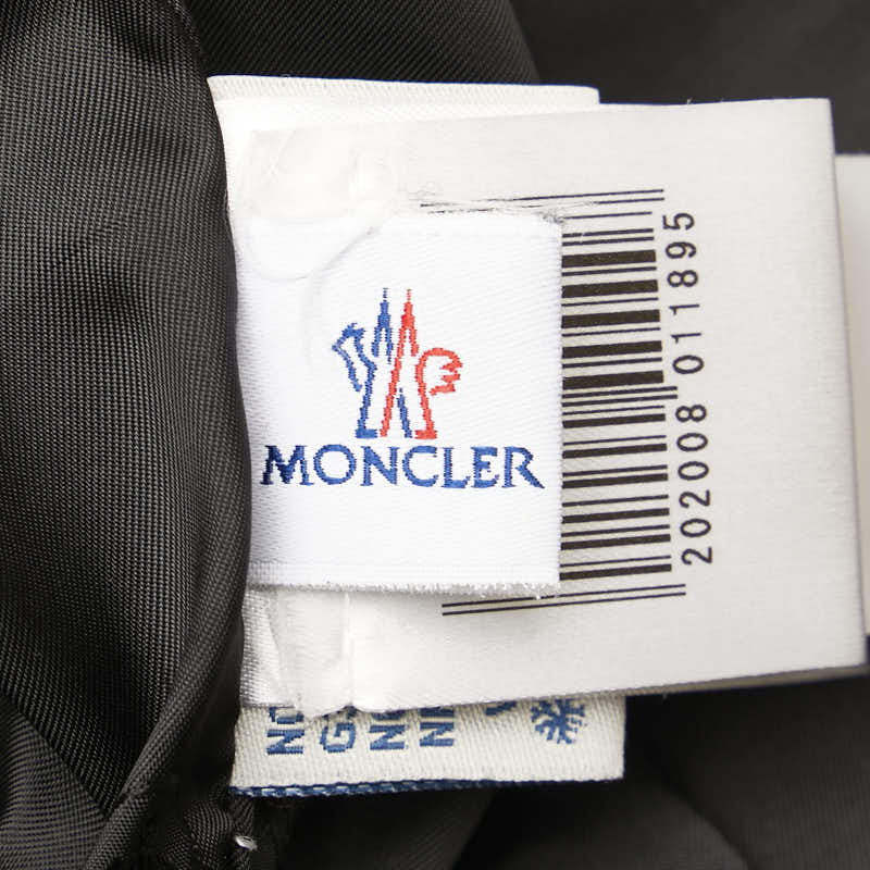 Moncler Logo Down Vest Black Nylon Polyester