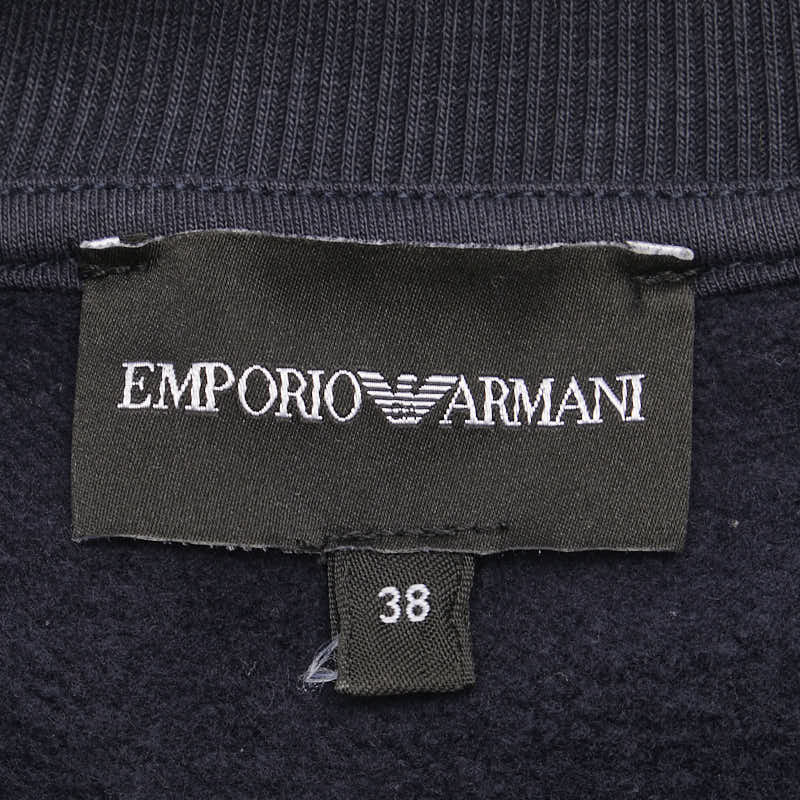 Armani Manga Bear Sweatshirt Navy Blue Cotton Women