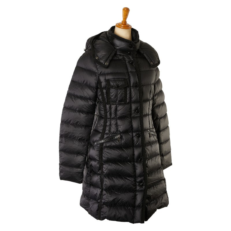 Moncler Hermin Logo Long Down Coat Women