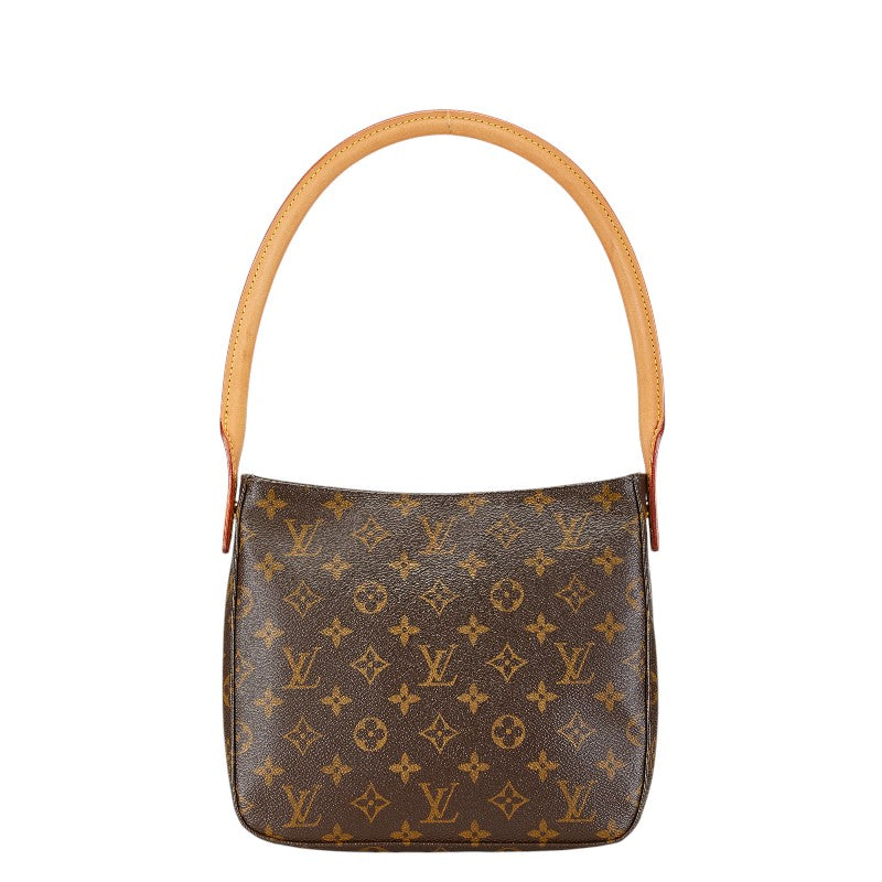 Louis Vuitton Looping MM Shoulder Bag Brown PVC Leather