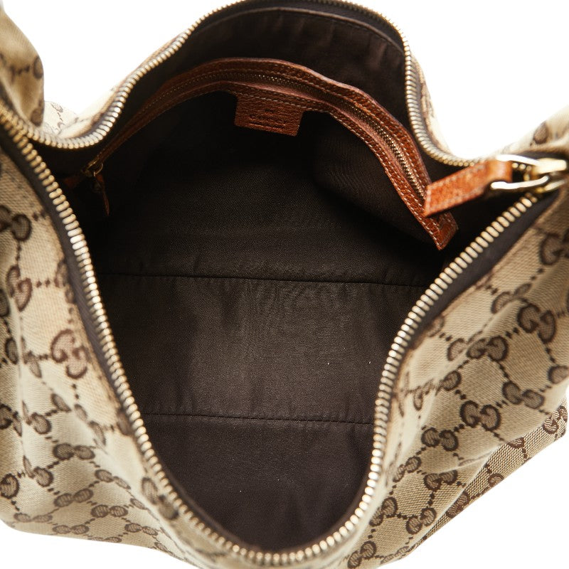 Gucci Canvas Leather Horsebit Handbag