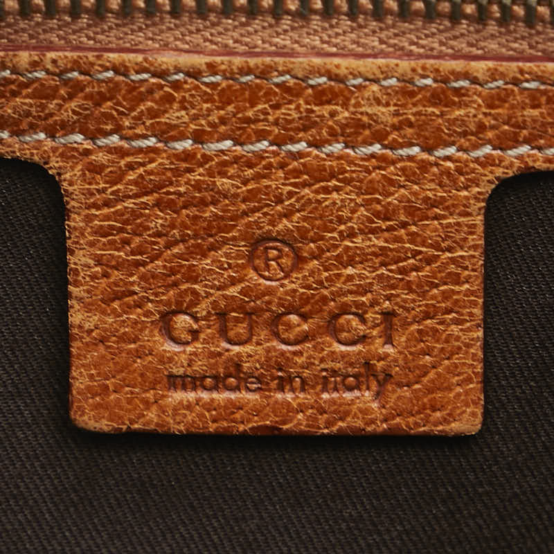 Gucci Canvas Leather Horsebit Handbag