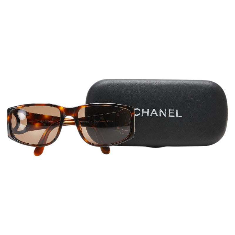 Chanel Coco Mark Sunglasses Brown Gold