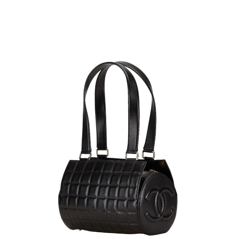 Chanel Lambskin Coco Mark Handbag Black