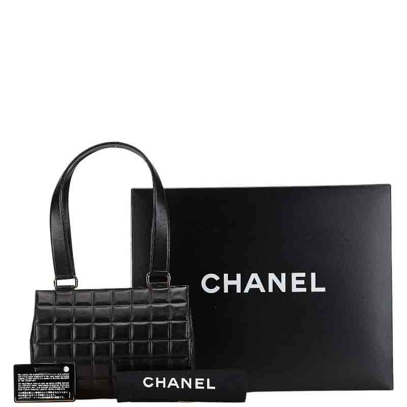 Chanel Lambskin Coco Mark Handbag Black