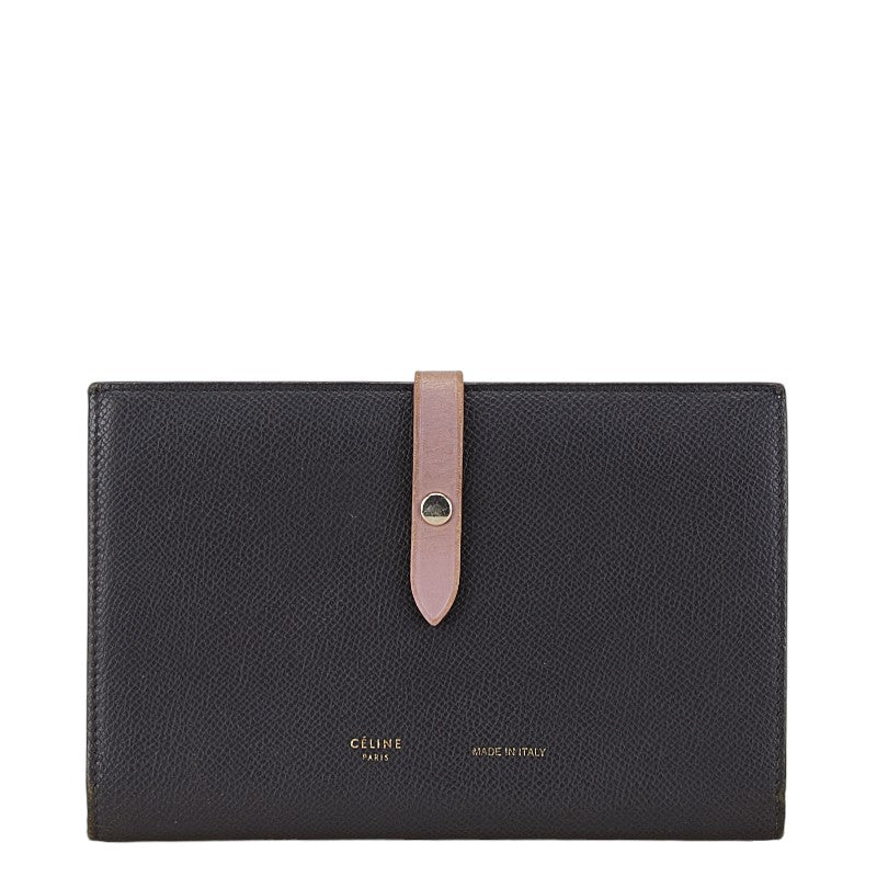 Celine Leather Strap Large Wallet