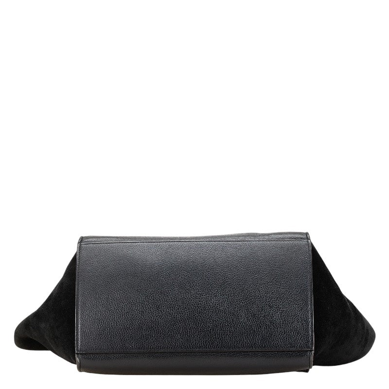 Celine Trapeze Leather Suede Handbag