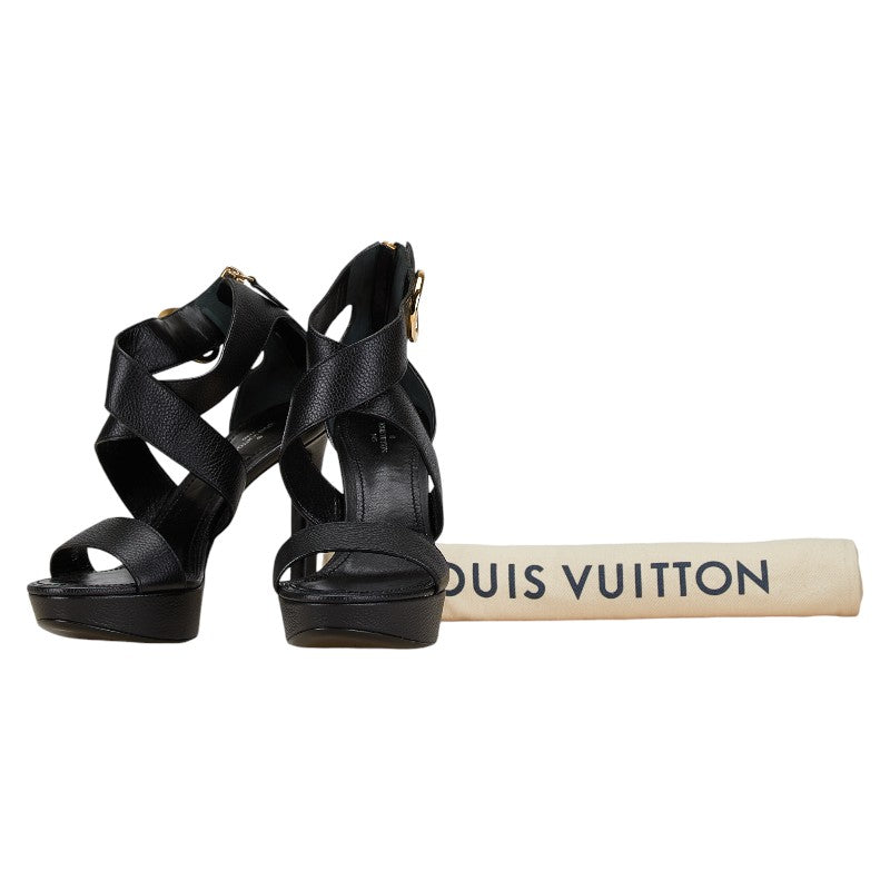 Louis Vuitton Leather Sandals Black