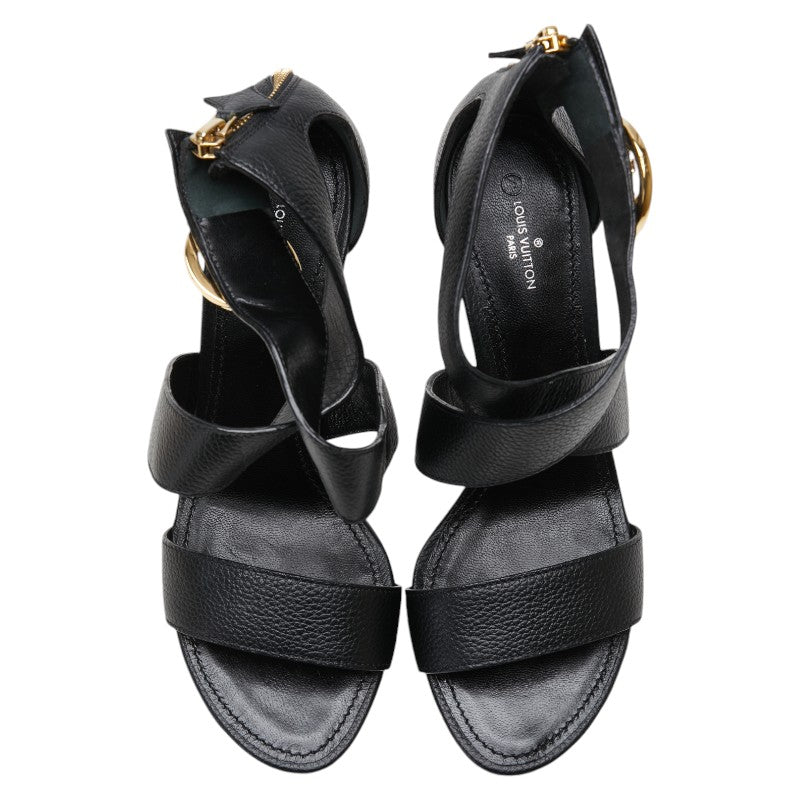 Louis Vuitton Leather Sandals Black