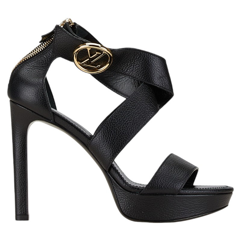 Louis Vuitton Leather Sandals Black