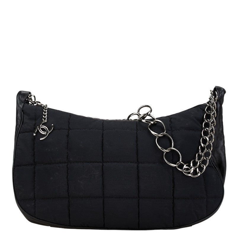 Chanel Nylon Leather Chain Shoulder Bag