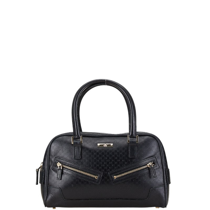 Gucci Micro GG Leather Handbag Black