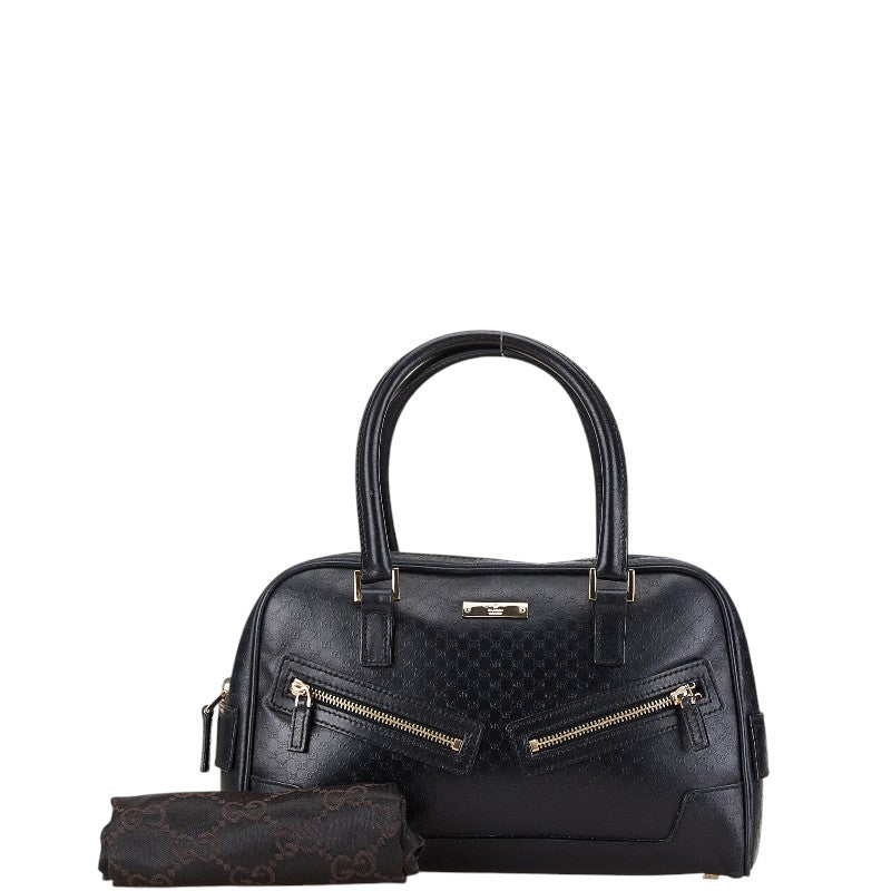 Gucci Micro GG Leather Handbag Black