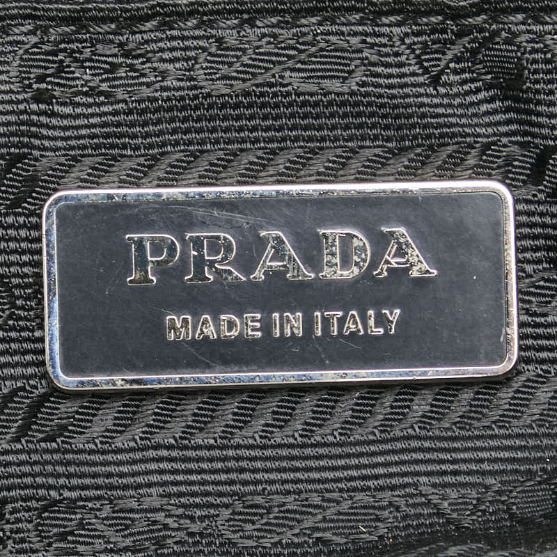 Prada Nylon Leather Tessuto Handbag