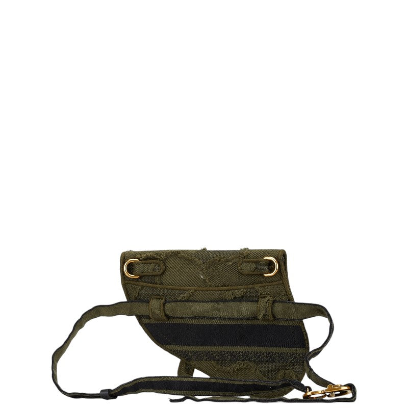 Dior Canvas Logo Saddle Bag S5632CWAH