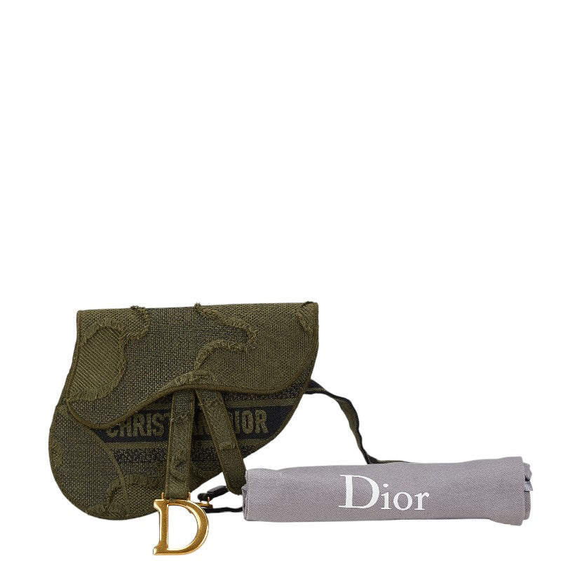 Dior Canvas Logo Saddle Bag S5632CWAH