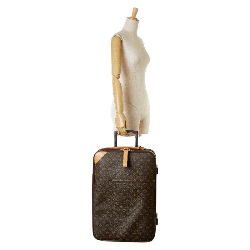 Louis Vuitton Monogram Pegase 55 Suitcase Brown