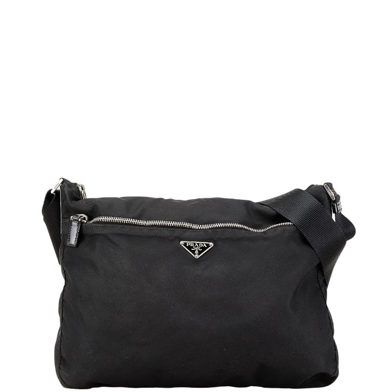 Prada Nylon Leather Shoulder Bag BT0421