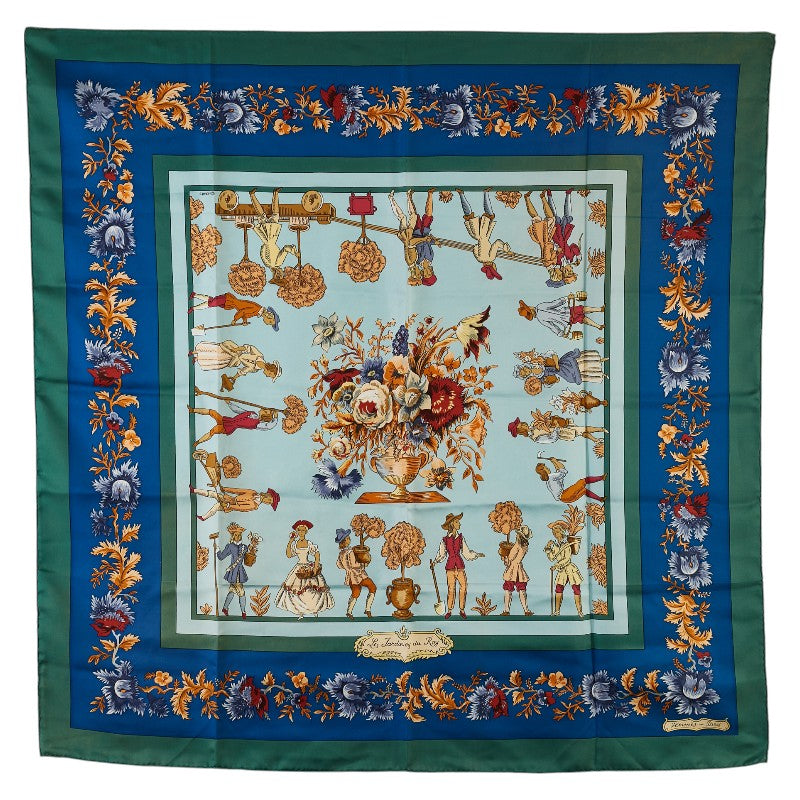 Hermes Silk Scarf Les Jardiniers du Roy