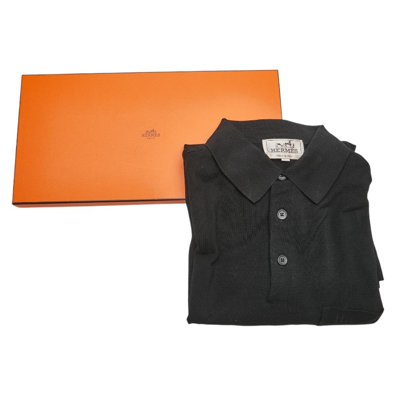 Hermes Cotton H Logo Polo Shirt L