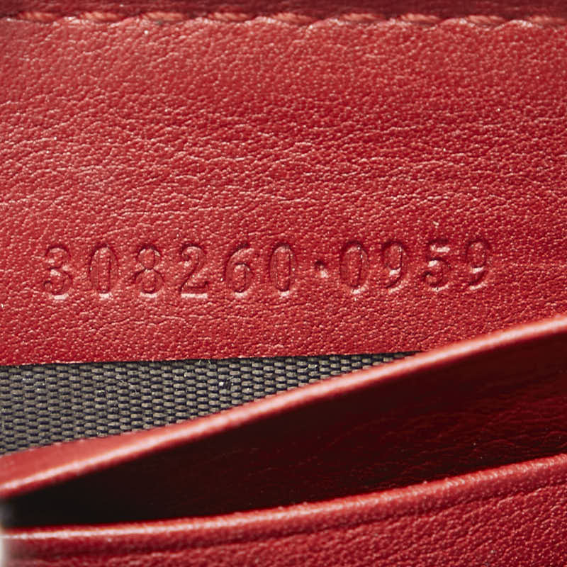 Gucci Microguccissima Red Long Wallet