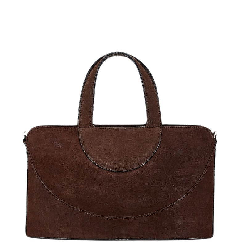 Bvlgari Suede Handbag Brown