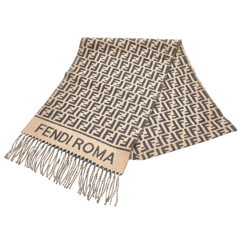 Fendi Cashmere Wool FF Logo Scarf FXT113