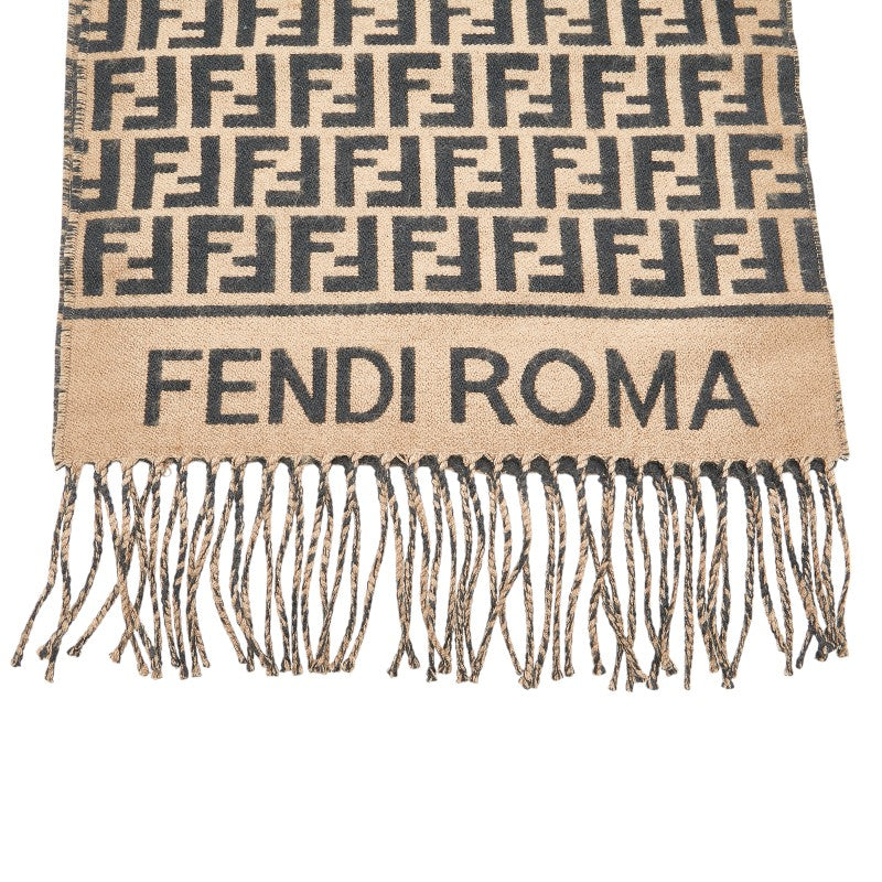 Fendi Cashmere Wool FF Logo Scarf FXT113