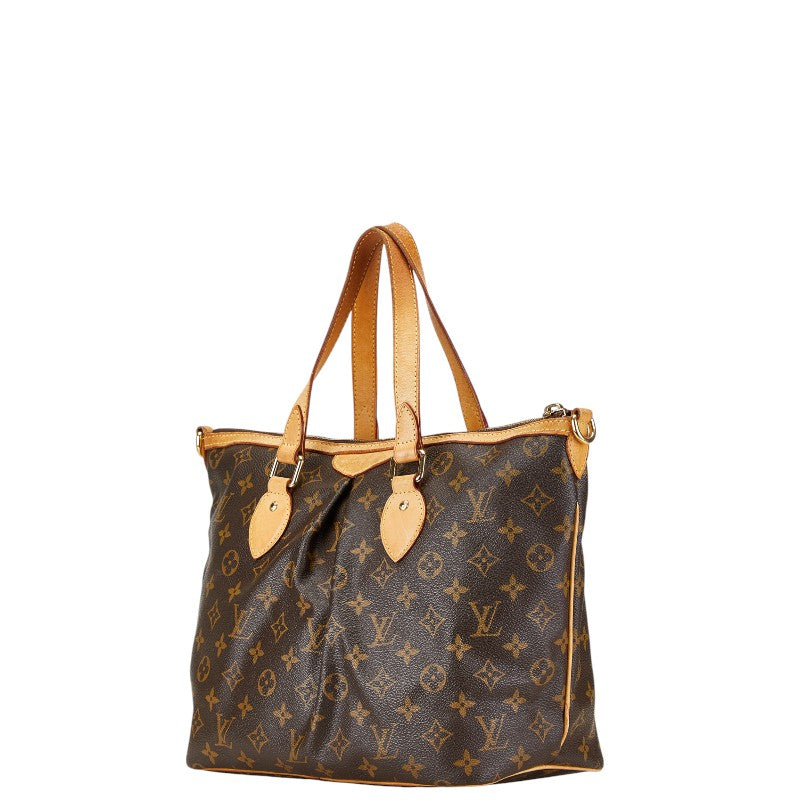 Louis Vuitton Palermo PM 2WAY Handbag Brown