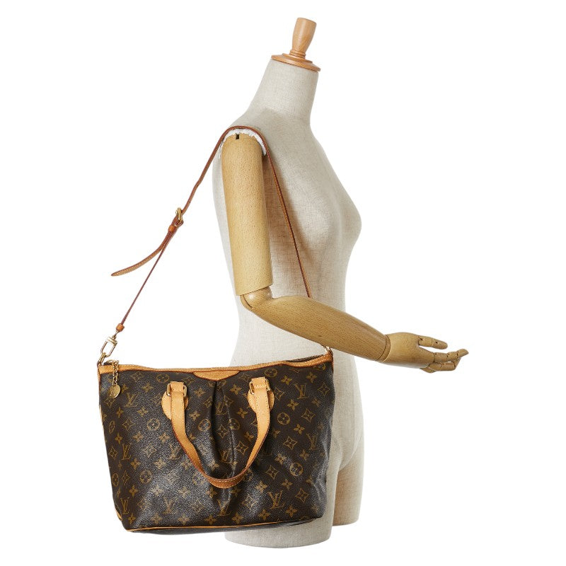 Louis Vuitton Palermo PM 2WAY Handbag Brown