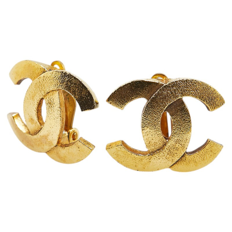 Chanel Coco Mark Gold Earrings