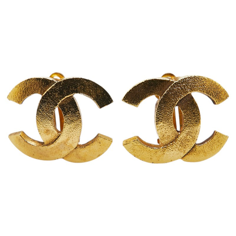 Chanel Coco Mark Gold Earrings