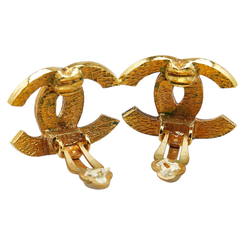 Chanel Coco Mark Gold Earrings