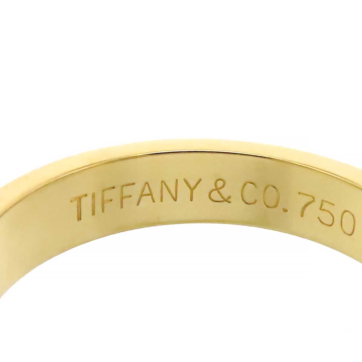 Tiffany & Co PT950 K18YG Milgrain Ring