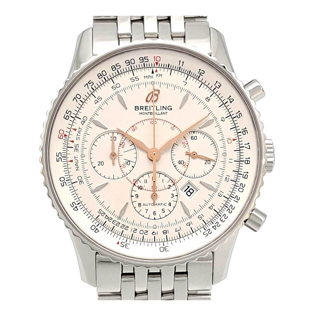 Breitling Stainless Steel Automatic Chronograph Watch A41370