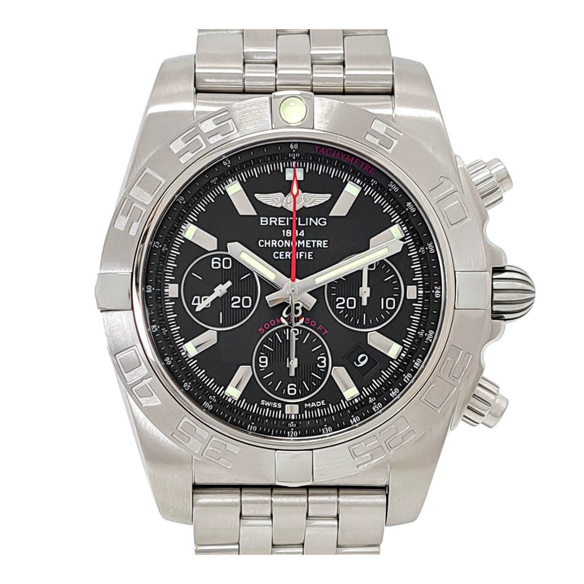 Breitling Stainless Steel Automatic Chronomat 44 Watch