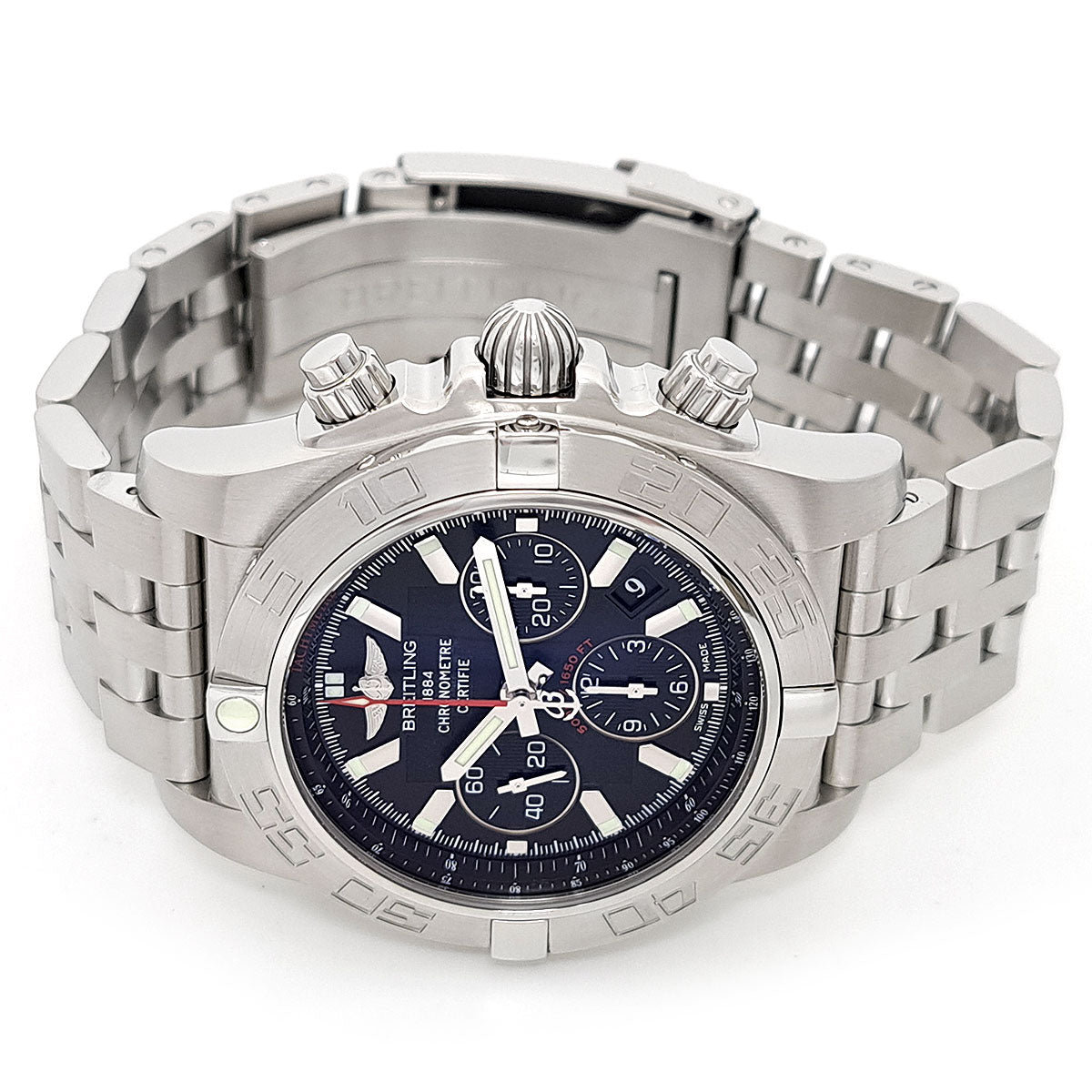 Breitling Stainless Steel Automatic Chronomat 44 Watch