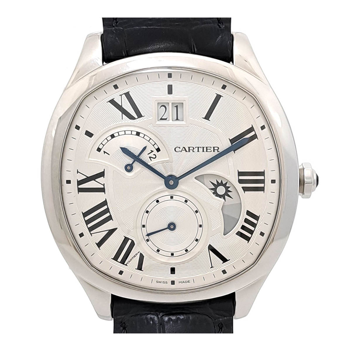 Cartier Stainless Steel Leather Automatic Watch WSNM0005