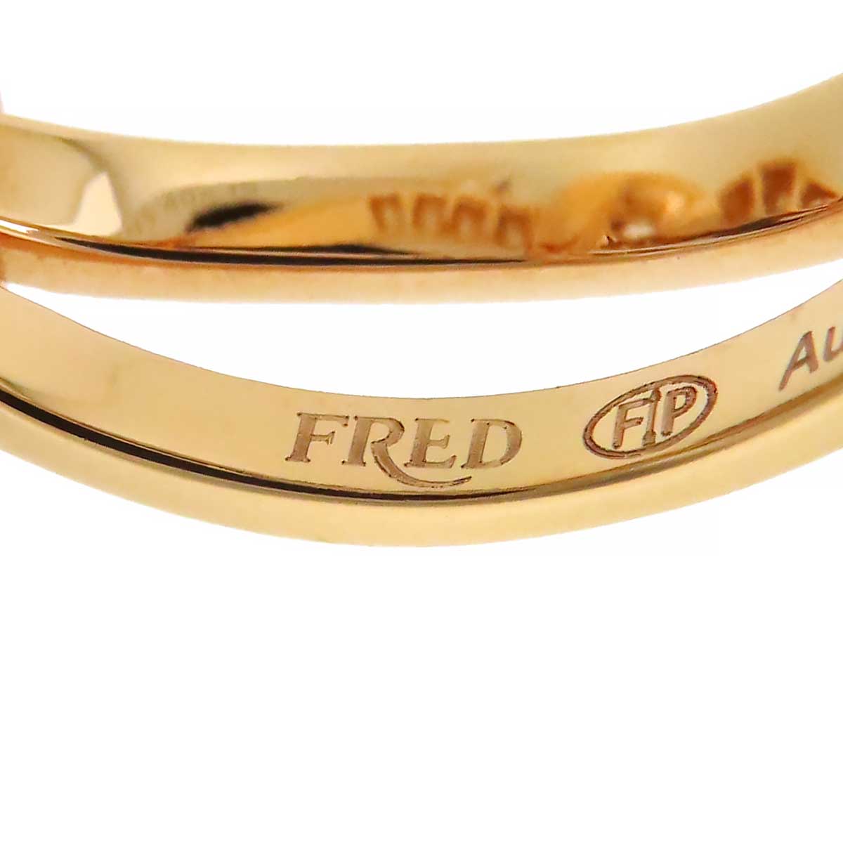 Fred K18PG Diamond Ring 4B0868