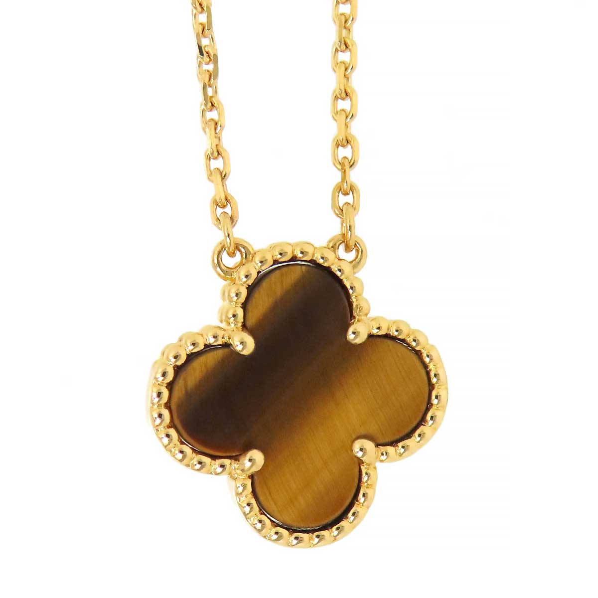 Van Cleef & Arpels Tiger Eye K18YG Necklace