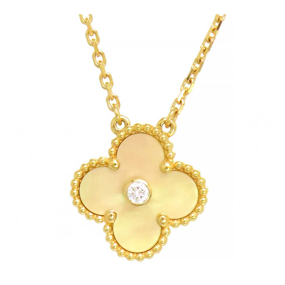 Van Cleef & Arpels K18YG Alhambra Necklace