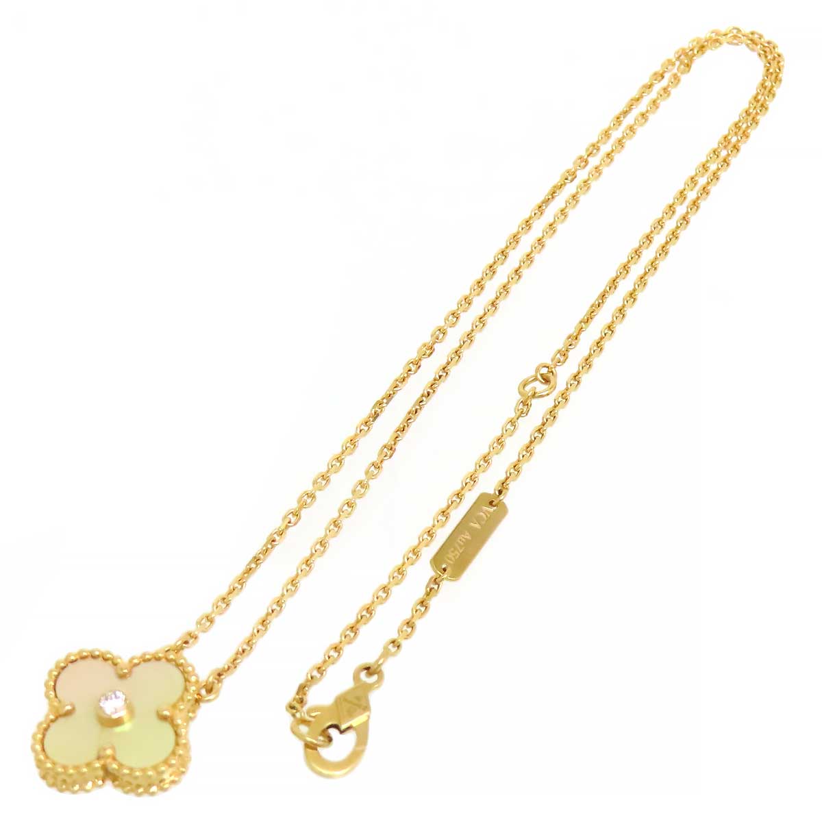 Van Cleef & Arpels K18YG Alhambra Necklace