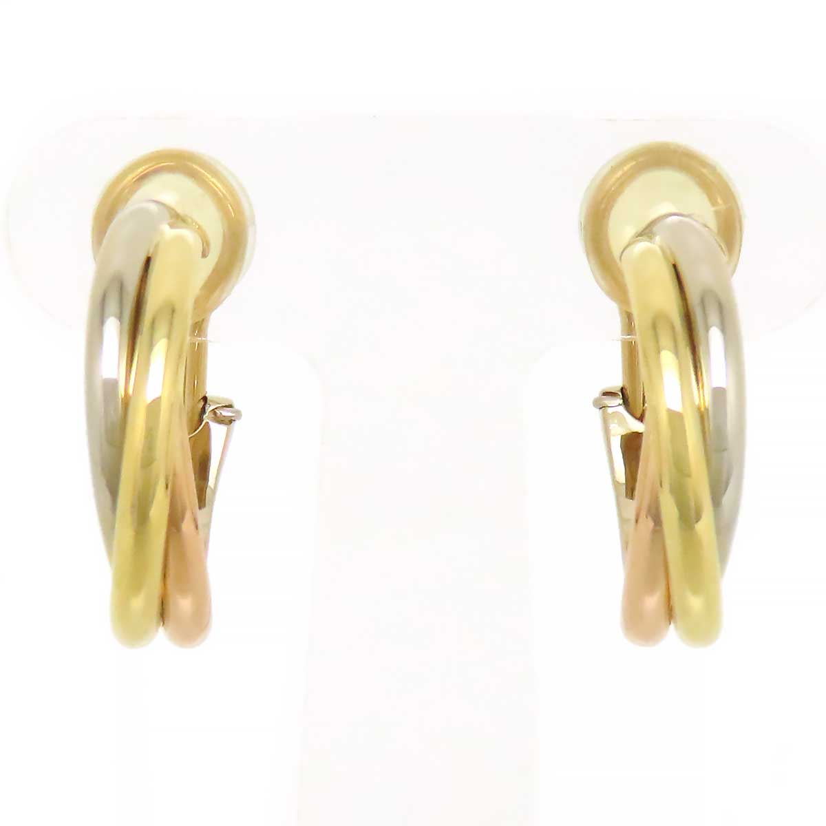 Cartier Trinity Earrings 750 K18YG K18WG K18PG