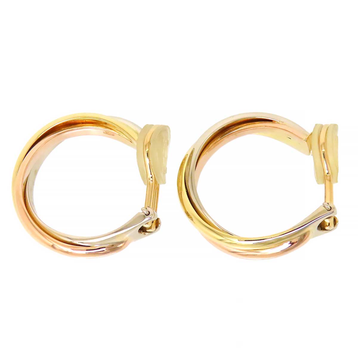 Cartier Trinity Earrings 750 K18YG K18WG K18PG