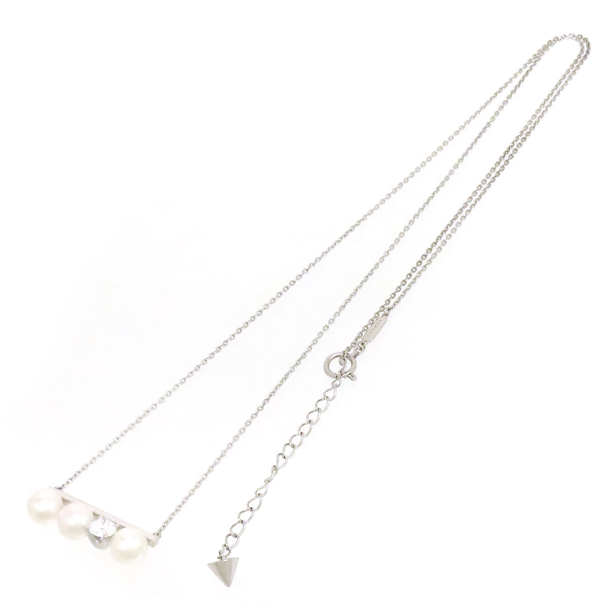 Tasaki K18WG Diamond Solo Necklace