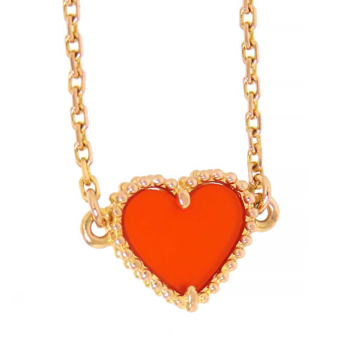 Van Cleef & Arpels Carnelian Heart Bracelet